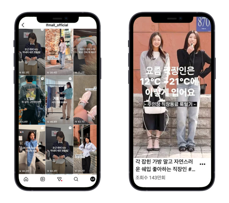 “직원이 입고, 인플루언서가 판다”…LF몰, 콘텐츠 커머스 강화