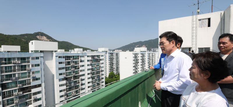 정원오 후보, 상계보람아파트 재건축 관련 현장                                                                                                                                                      