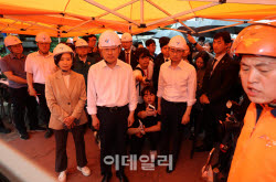 [포토]서소문 고가차도 붕괴, '사고 현장 찾은 장동혁 대표'                                                                                                                                      