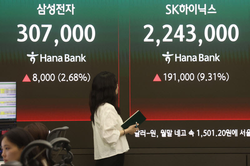 삼성전자·SK하이닉스 상승 질주                                                                                                                                                                    