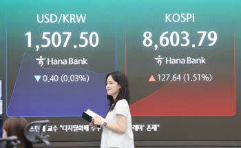 코스피, 장 초반 1%대 상승…사상 첫 8500선 돌파