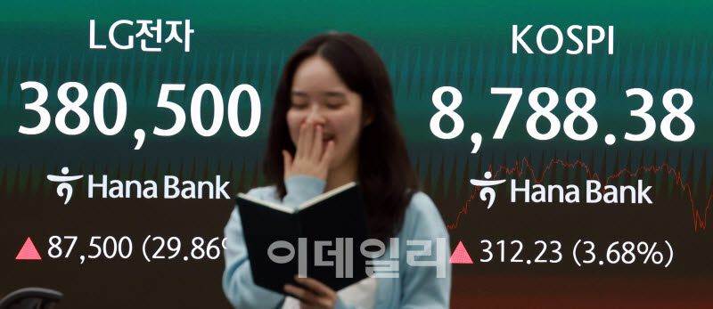 [포토]'젠슨황 방한 기대감'에 코스피 사상 최고치 경신