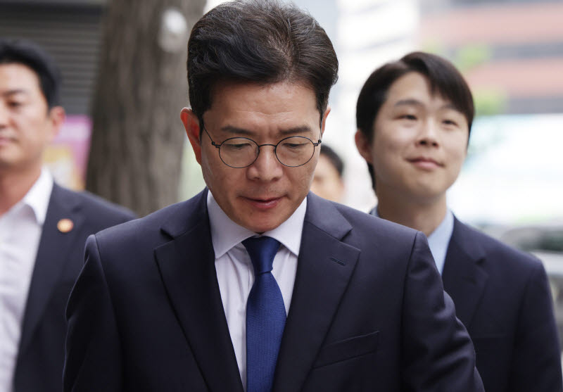 선거캠프 도착한 정원오                                                                                                                                                                            