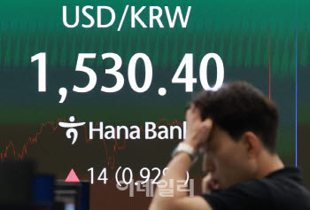 고공행진 환율 야간거래서 1540원 돌파…금융위기 이후 최고