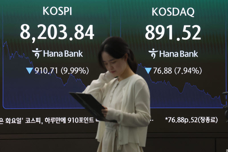 [포토]코스피-코스닥 동반 하락