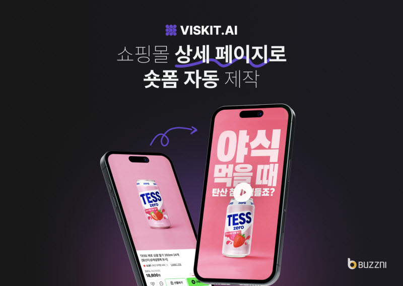 버즈니, '비스킷 AI' 숏폼 제작 기능 추가 - 뉴스 썸네일 이미지