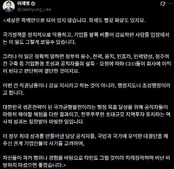 "반도체, 왜 호남?" 공세에…李대통령 "CEO들이 이익 된다고 판단해 결단"