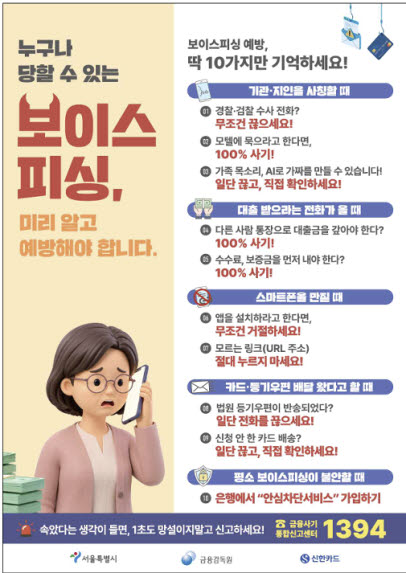 금감원, 서울시와 '보이스피싱 피해예방 캠페인'