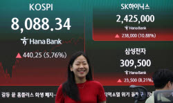 코스피, 5%대 급반등…반도체 반발매수에 8000선 하루 만에 회복