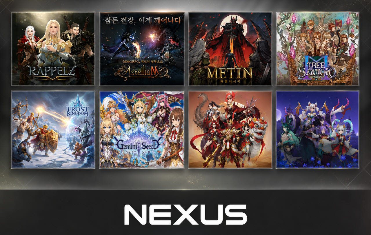 넥써쓰, "MMORPG부터 AI 게임까지"… 온보딩 게임 라인업 9종 공개