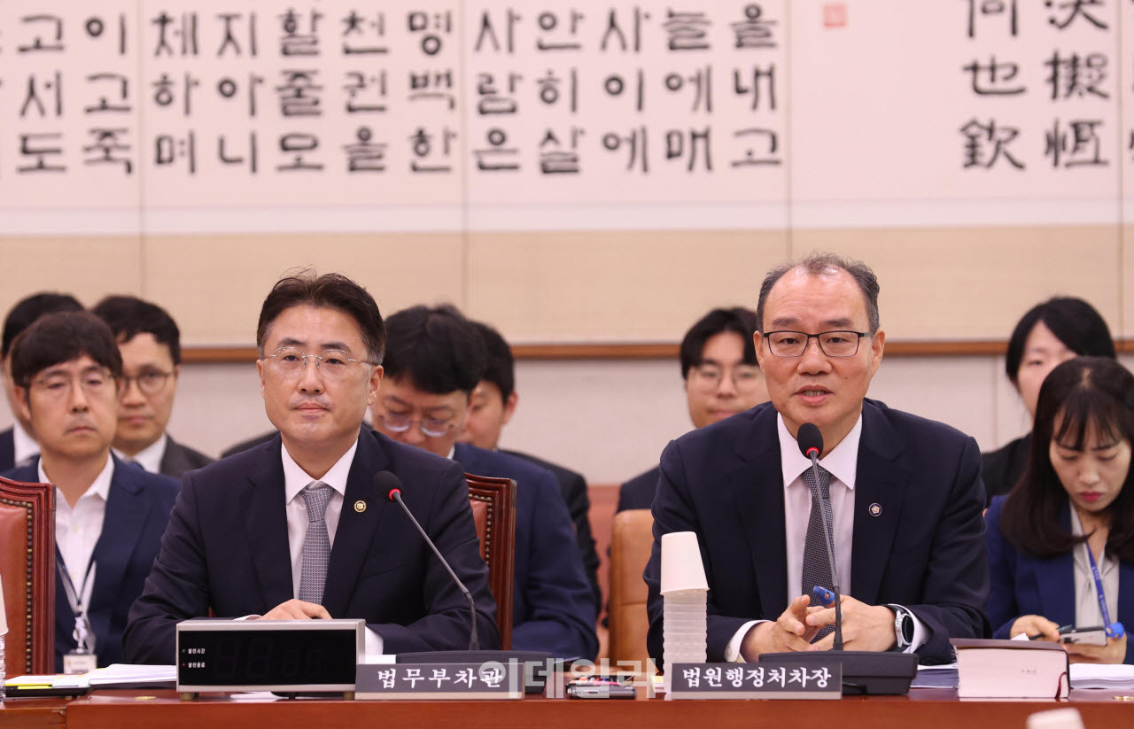 법사위 법안심사소위, '인사말하는 기우종'                                                                                                                                                