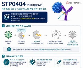 에스티팜, 에이즈 신약 'STP0404' 임상2a상 성공 '항바이러스 활성·내약성' 입증