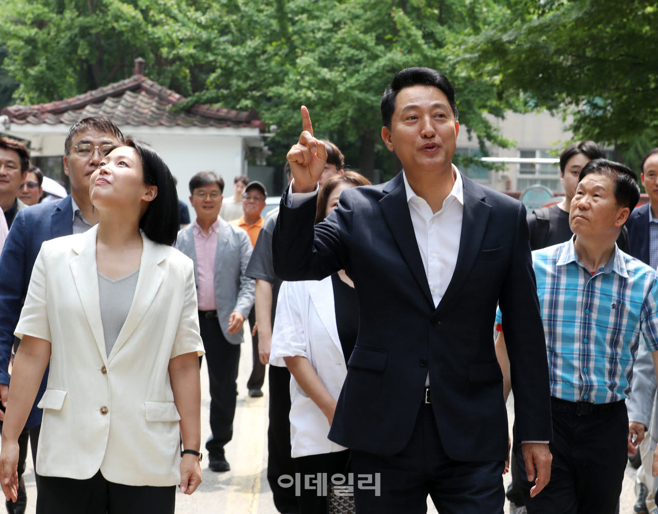  양평신동아아파트 방문한 오세훈 시장                                                                                                                                                              