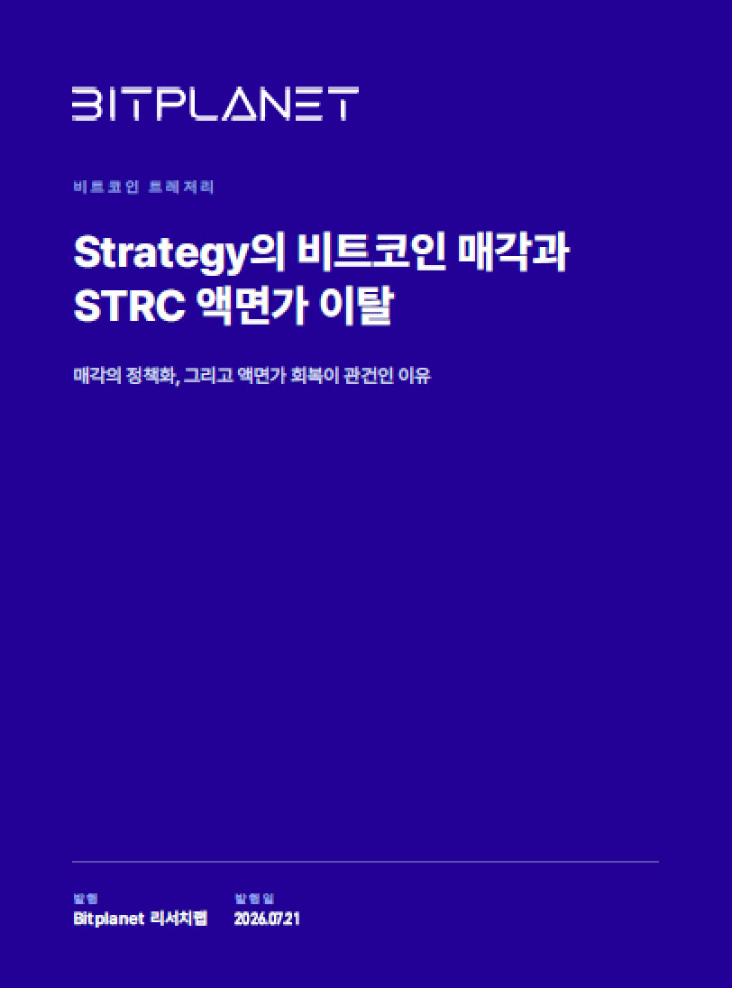 비트플래닛 "스트래티지 비트코인 매각, 자금조달 구조 취약성 드러내"
