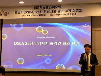 강스템바이오텍 “골관절염 2a상 유효성 확인…후속 임상 속도”