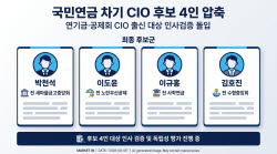 [단독]국민연금 차기 CIO 후보 4인 압축...인사검증 돌입