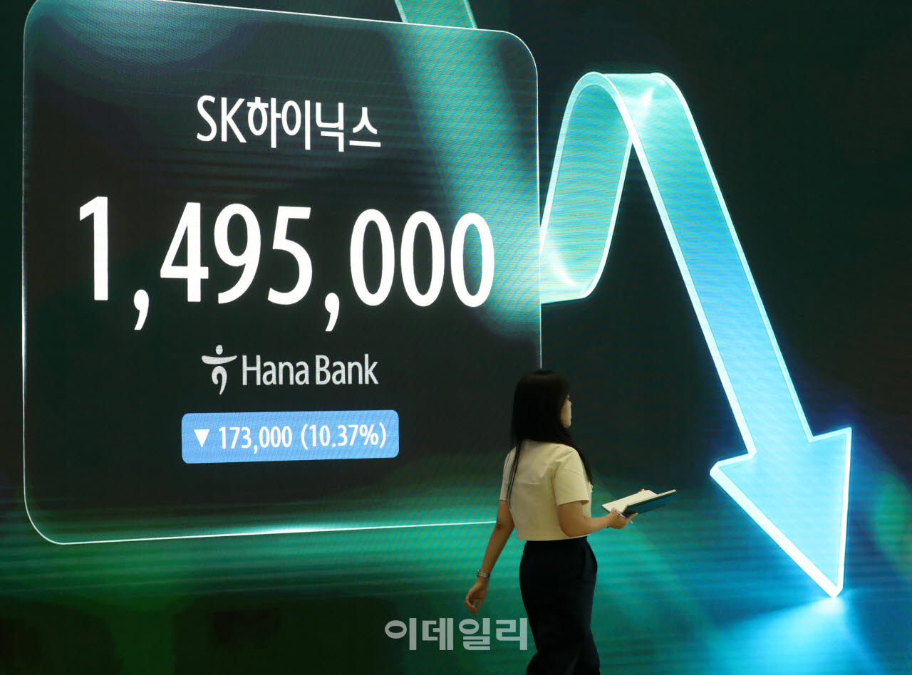  하이닉스, 10.37% 하락                                                                                                                                                                            
