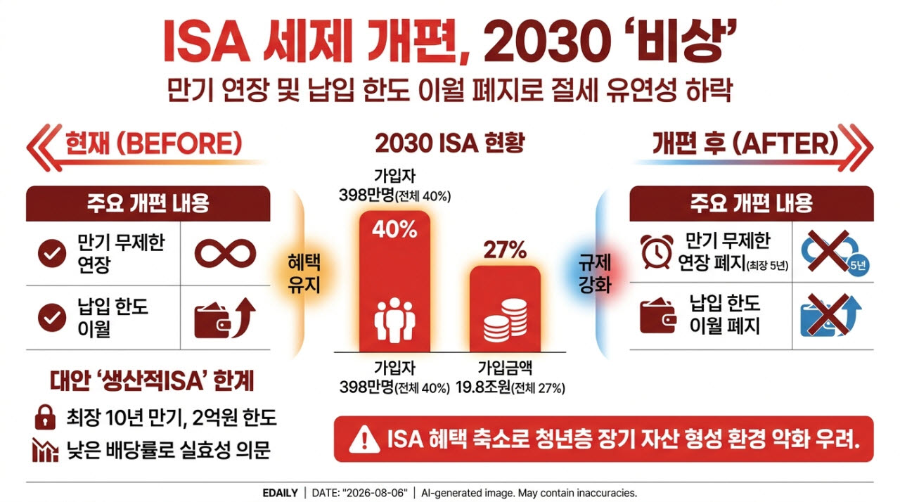 "수십년 만능통장 ISA 믿었는데"…가입자 40% 2030 '부의 사다리' 끊기나