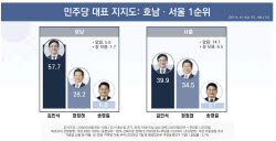 ‘과반 넘었다’ 與 호남 지지도 김민석 57.7%…서울은[리얼미터]