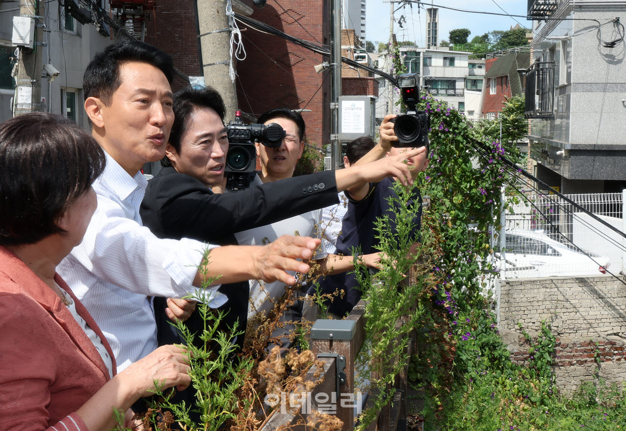  서계·청파동 정비사업 현장 찾은 오세훈 시장                                                                                                                                                      