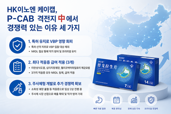 HK이노엔 케이캡, P-CAB 격전지 中에서 경쟁력 있는 이유 세 가지