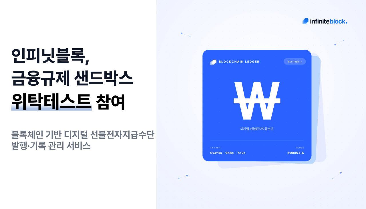인피닛블록, 샌드박스 위탁테스트 참여…서비스 탄력