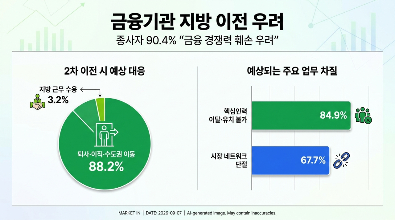 “금융 찢어놓으면 인재도 떠난다”..지방이전에 2368명이 쏟아낸 우려