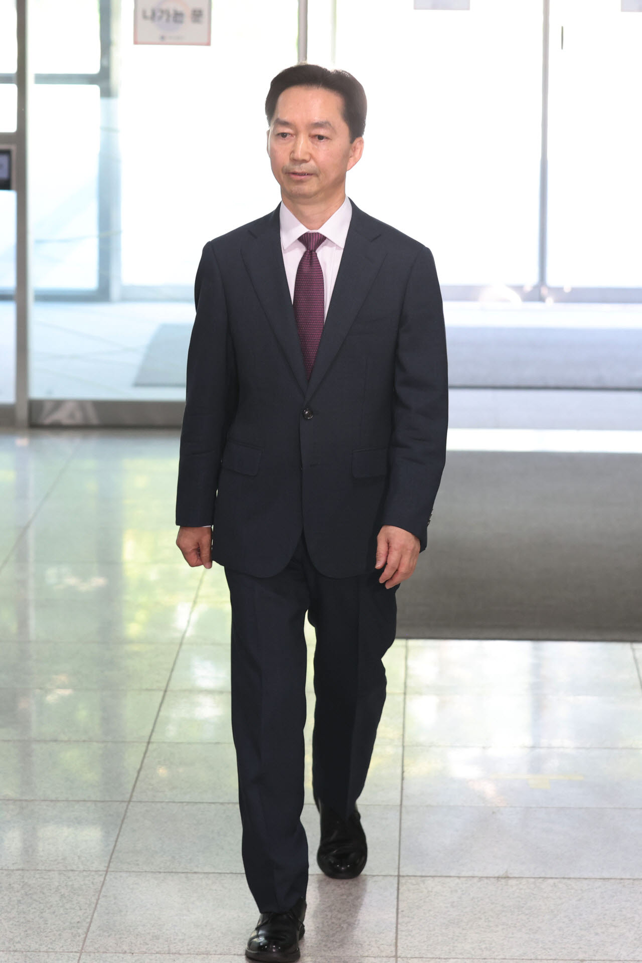 출근하는 김지용 초대 중수청장 후보자                                                                                                                                                              