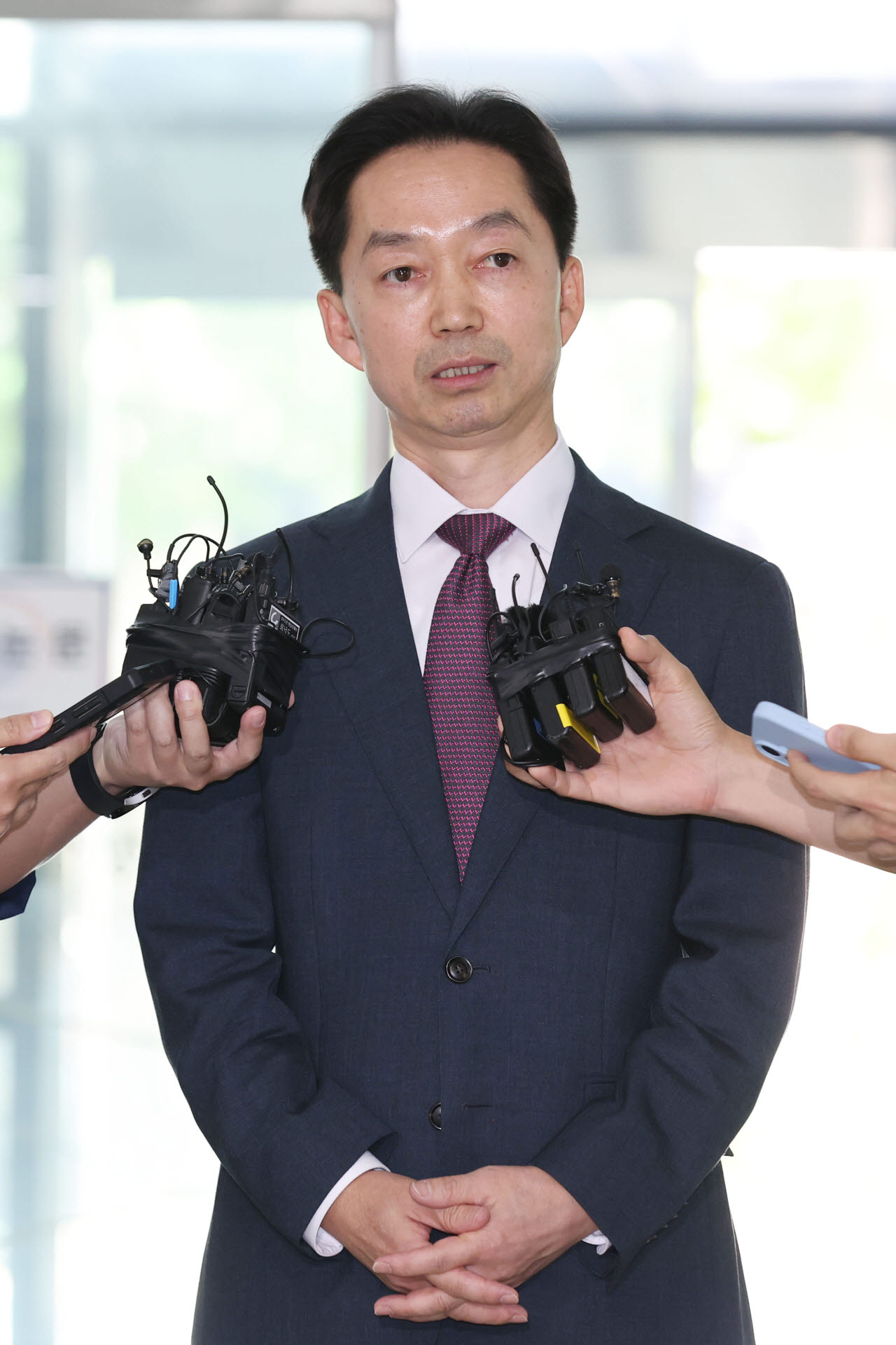 지명 소감 밝히는 김지용 초대 중수청장 후보자                                                                                                                                                      