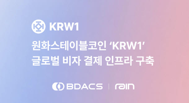 비댁스, 비자 결제망에 원화 스테이블코인 'KRW1' 연동 추진