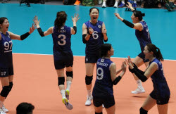 한국 여자배구, 베트남에 3년 전 패배 설욕...조 1위 8강행