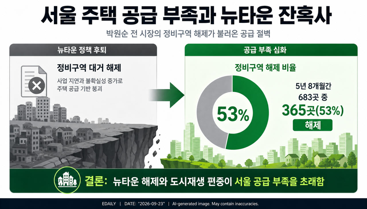 서울 주택공급 부족, 8할은 박원순 책임[부동산 인사이트]