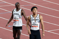 44년 만의 男100m 메달, 0.06초 모자랐다…조엘진 4위·비웨사 5위