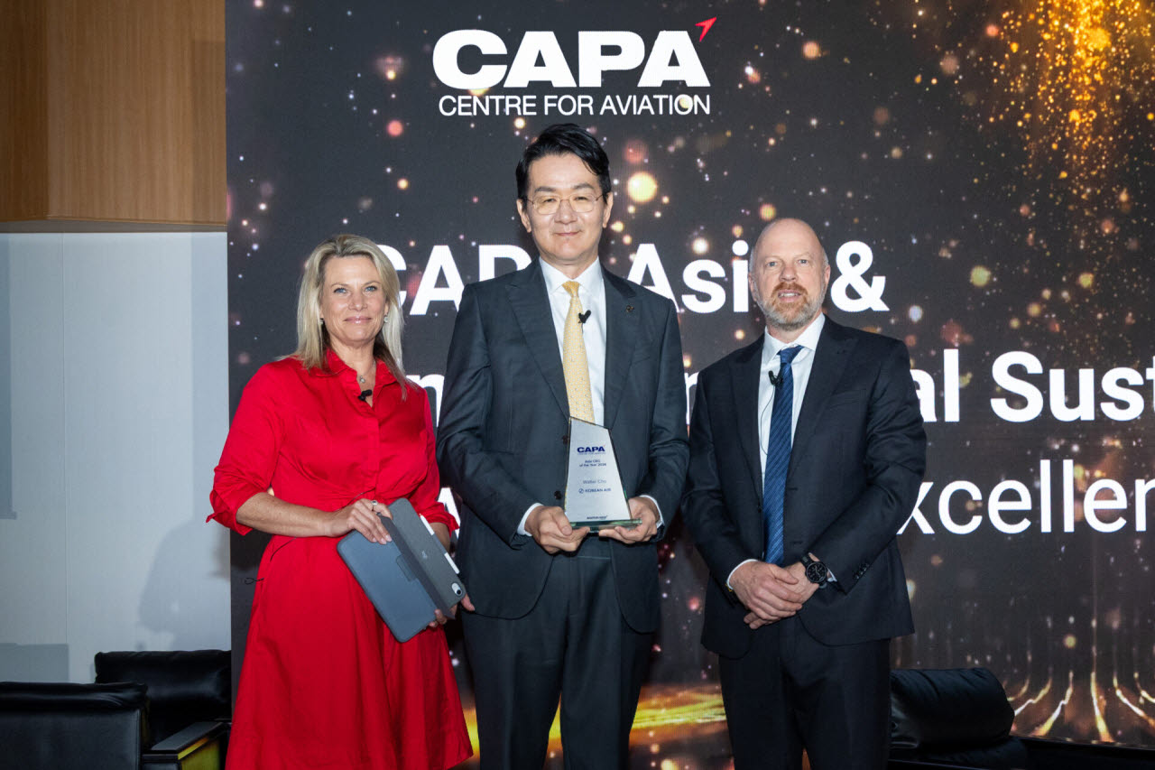 조원태 한진 회장, CAPA ‘올해의 아시아 항공사 경영자’ 선정