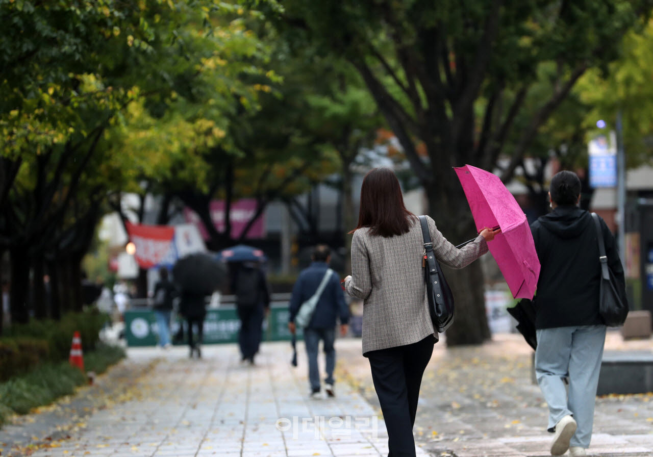  가을비 5~40 예상                                                                                                                                                                                 