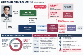 '차원태 승계 핵심축' KH그린, 왜 차바이오텍 지분 전량 담보 잡혔나[차바이오 딥시크②]