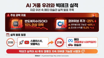 AI 거품 우려에 반도체주 폭락…메타·테슬라 실적에 쏠린 눈
