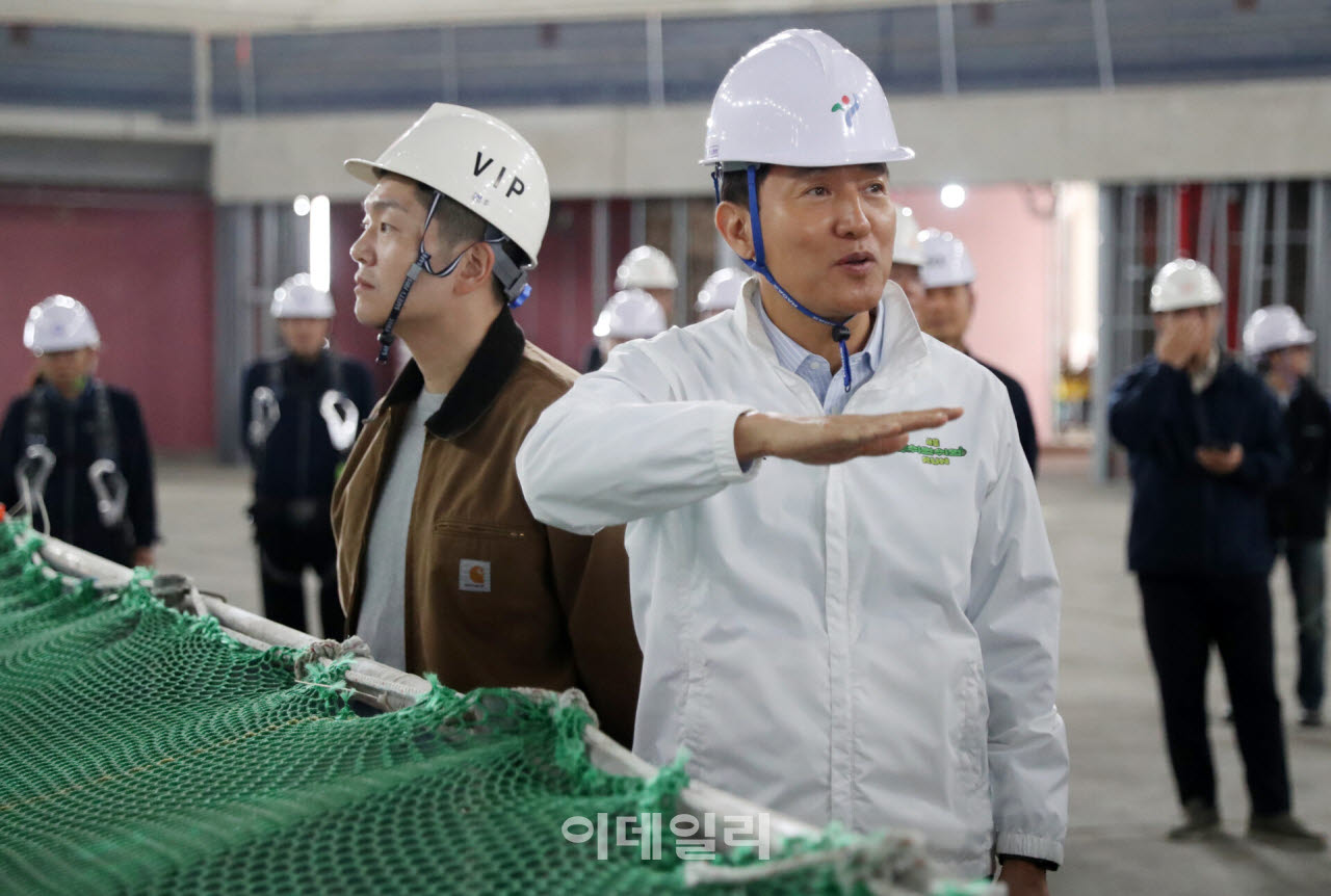  오세훈 시장, 서울아레나 건립 현장 점검                                                                                                                                                           