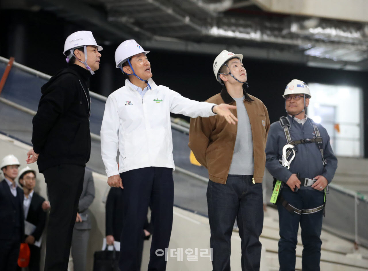  서울아레나 건립 현장 찾은 오세훈 서울시장                                                                                                                                                        