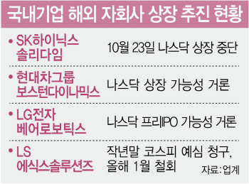 '중복상장 낙인'…대기업 美 자금조달 비상 걸렸다