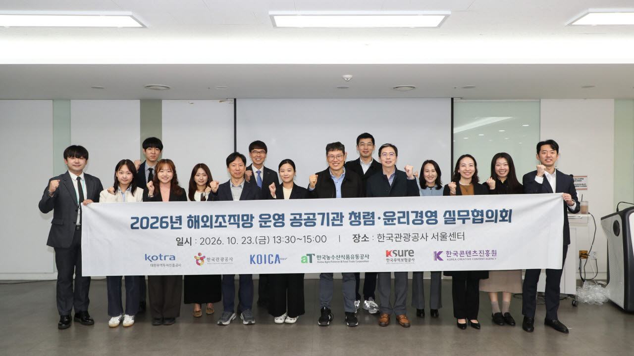 해외 공공기관 조직망 '윤리 리스크' 공동 대응…코트라 등 6개 기관 협약