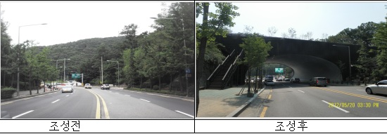 서울 버티고개 생태통로 조성