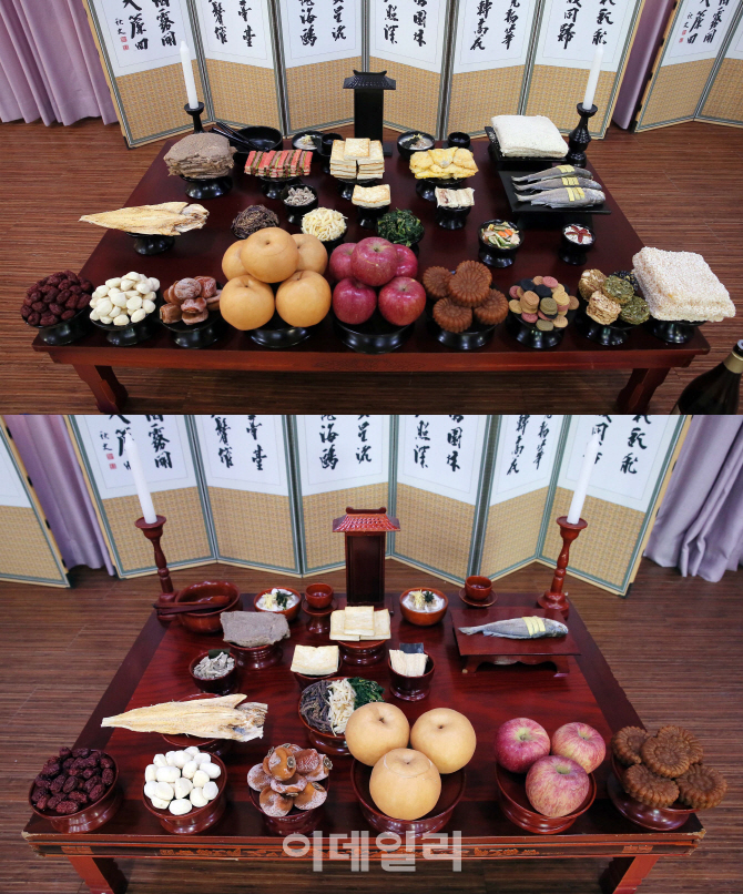 [포토]‘전통 설 차례상과 간소화 차례상’