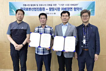 로봇산업진흥원, 대구 팔달시장 상인회와 자매결연