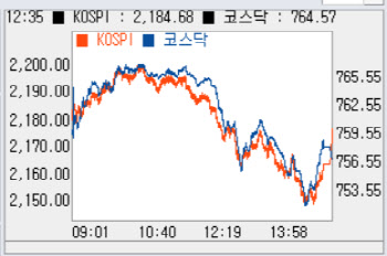 연중 고점 부담감…6일 만에 하락