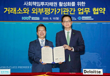 딜로이트 안진, 한국거래소와 ESG채권 시장 활성화 MOU 체결