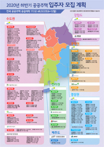 서울양원·위례 등 전국 6만8022호 공공주택 입주자 모집