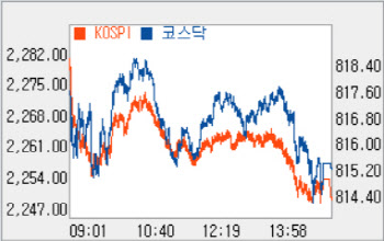 5일 연속 상승…개인 매수에 `815선`