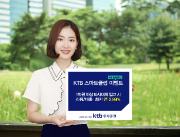 KTB투자증권, 'KTB스마트클럽' 가입 이벤트 진행