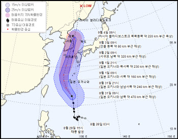 '마이삭' 가면 10호 태풍 '하이선' 온다…9월 태풍 바짝 긴장